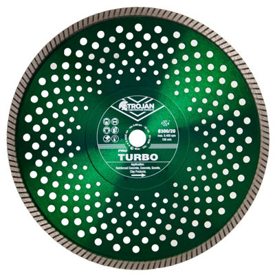 Trojan Pro Turbo Diamond Blades 300mm/12" x 20