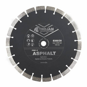 Trojan Pro-X Asphalt Diamond Blade 300mm/12" x 20