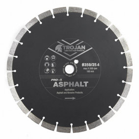 Trojan Pro-X Asphalt Diamond Blade 350mm/14" x 20