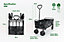 Trolley FOLDABLE 4 Wheel Outdoor Leisure Cart - Folding Trolley WITH COVER Travels with 75kg Load - Collapsible Fold Up Trolley