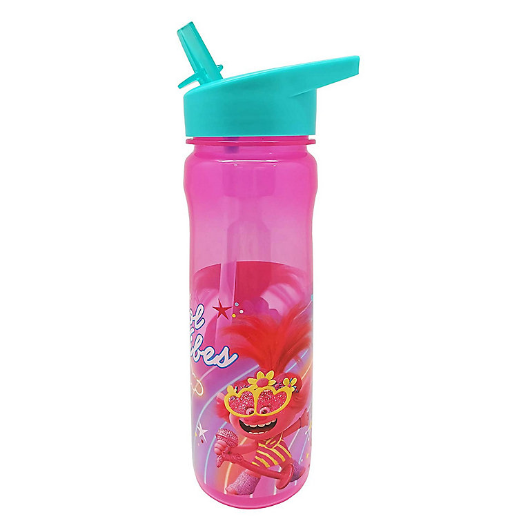 Trolls Cool Vibes 600ml Water Bottle Pink (One Size)