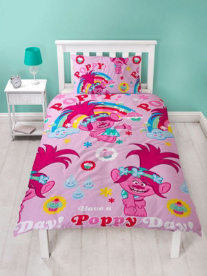 Trolls Dreams Single Duvet Cover Set - Rotary Design