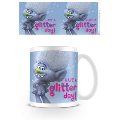 Trolls Have A Glitter Day Mug Cloudy Grey/White (One Size)