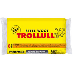 Trollull Steel Wool Eight Pads Grade 1