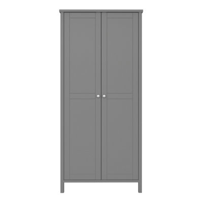 Tromso 2 Door Wardrobe in Grey