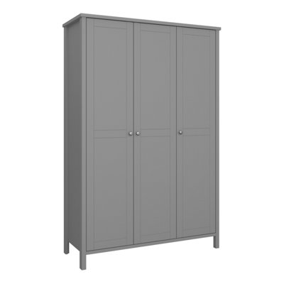 Tromso 3 Door Wardrobe in Grey