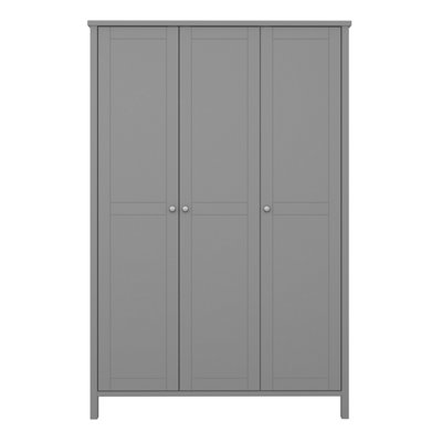 Tromso 3 Door Wardrobe in Grey