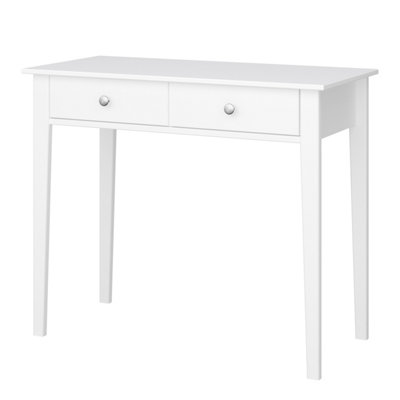 Tromso Desk with 2 Drawers in White