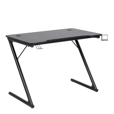 Trooper Gaming Desk in Matt Black