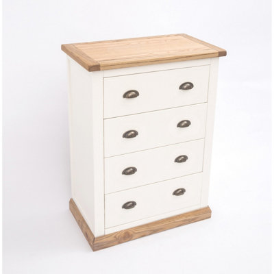 Tropea 4 Drawer Chest of Drawers Brass Cup Handle