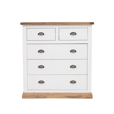 Tropea 5 Drawer Chest of Drawers Brass Cup Handle