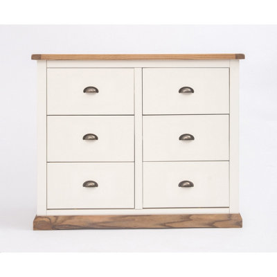 Tropea 6 Drawer Chest of Drawers Brass Cup Handle