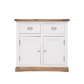 Tropea Off White 2 Drawer 2 Door Sideboard Chrome Cup Handle