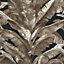 Tropical Brown & Black Jungle Pal Wallpaper TR5204