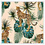 Tropical cheetah (Picutre Frame) / 20x20" / White