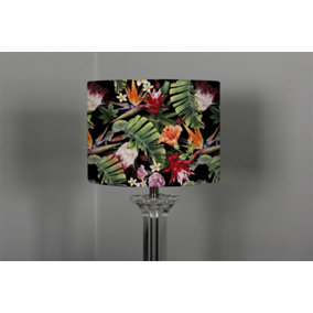 Tropical Flowers & Plant Leaves (Ceiling & Lamp Shade) / 25cm x 22cm / Lamp Shade