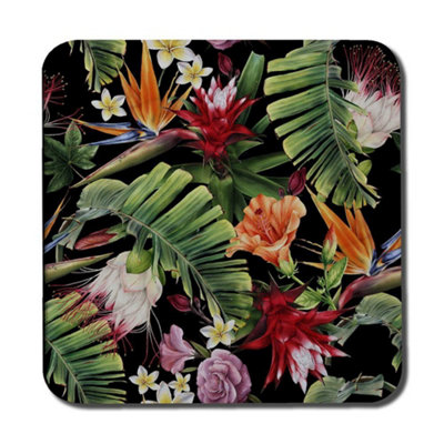 Tropical Flowers & Plant Leaves (Coaster) / Default Title