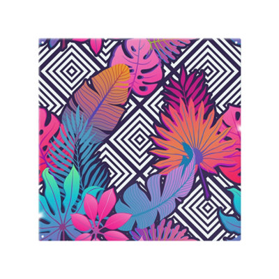 Tropical Geometric Splash Back designer style