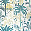 Tropical Jungle Trees Green Wallpaper Floral Leaves Modern Paste The Wall