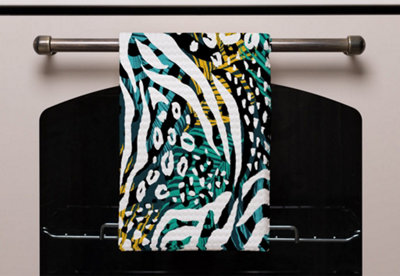 Tropical Leaves & Animal Print (Kitchen Towel) / Default Title Price Comparisons | Compare The Build