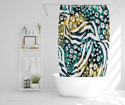 Tropical Leaves & Animal Print (Shower Curtain) / Default Title Price Comparisons | Compare The Build