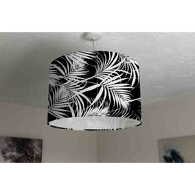 Tropical Leaves on Black color (Ceiling & Lamp Shade) / 45cm x 26cm / Ceiling Shade