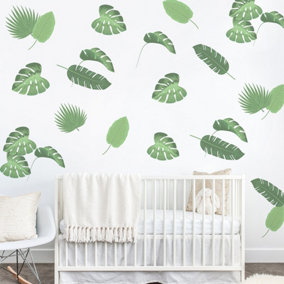 Tropical Leaves Wall Sticker Mural
