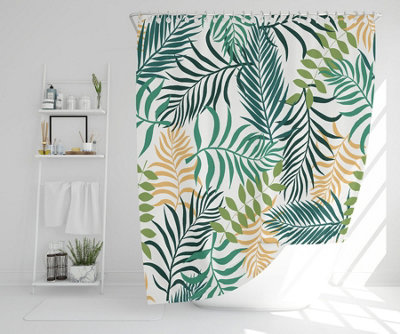 Tropical palm leaves (Shower Curtain) / Default Title Price Comparisons | Compare The Build