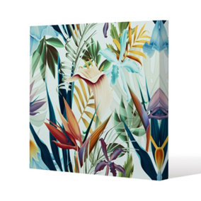 Tropical Plants (Canvas Print) / 114 x 114 x 4cm