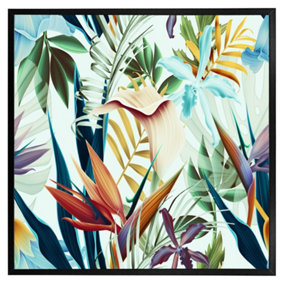 Tropical plants (Picutre Frame) / 16x16" / Brown
