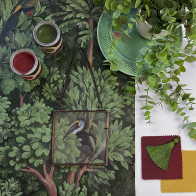 Tropical Treetops Green Wallpaper World of Wallpaper 50420