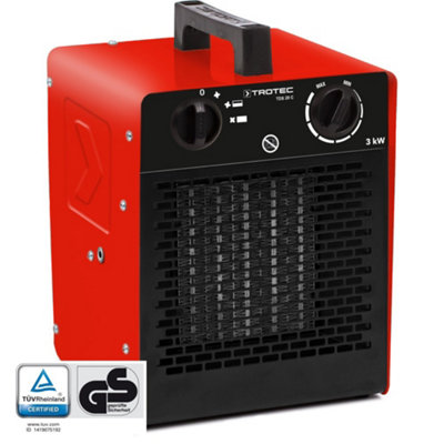 thumbnail image 2 of Trotec TDX 10 Ceramic Fan Heater – 2000W 2kW – Black – Office, Grow Tent, Greenhouse 2 of 4
