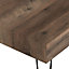 Troy Coffee Table - L50 x W110 x H45 cm - Medium Oak Effect/Black