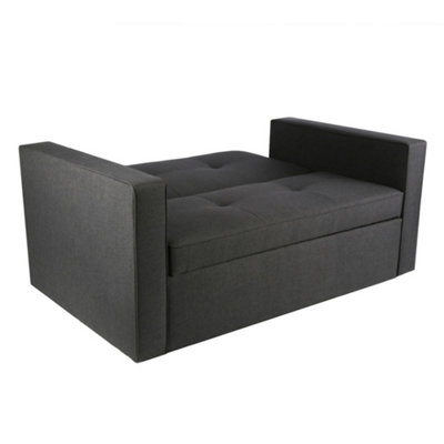 Troy - Pull Out Sofa Bed - Double Sofa Bed - Grey