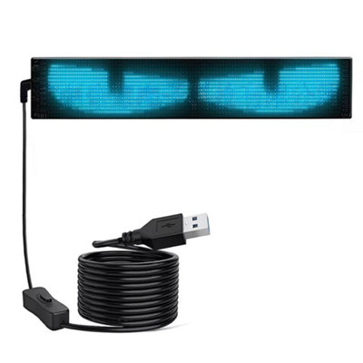 1-2 PCS Devil's Eye LED Screen Light Car Windshield Screen USB Plug-in - Foto 2