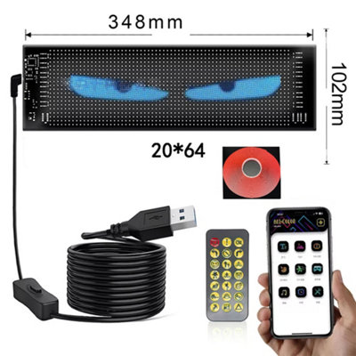 For Truck-Specific Devil's Eye LED-Screen Car Eye Light Truck Dynamic