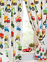 Trucks and Transport Lined 54'' Curtains