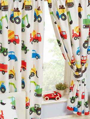 Trucks and Transport Lined 54'' Curtains
