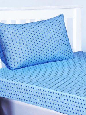 Trucks and Transport Stars Double Fitted Sheet and Pillowcase Set DIY
