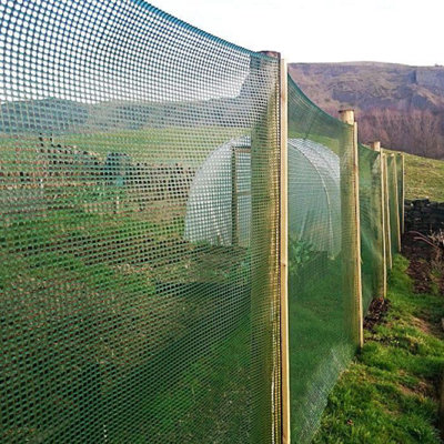 True Products 60% Windbreak Fencing Netting - High Strength & Performance 300gsm - Green - 2m x 5m