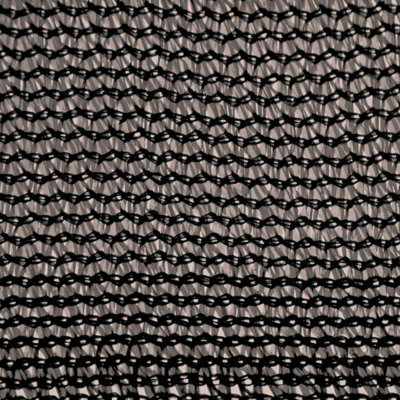True Products 80% Shade Netting Fabric Privacy Sceening Garden Net BLACK - 1m x 15m