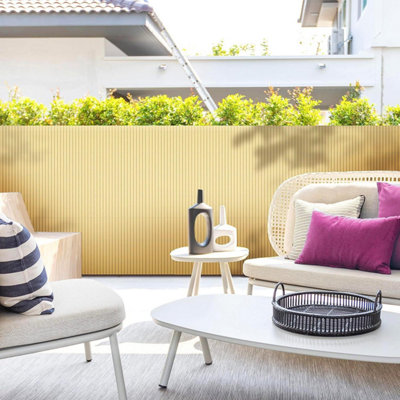 True Products Artificial Bamboo 20mm PVC Slat Screening Fencing Roll