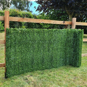 True Products Artificial Conifer Hedge Garden Fence Privacy Screening Balcony - 1.5m x 3m