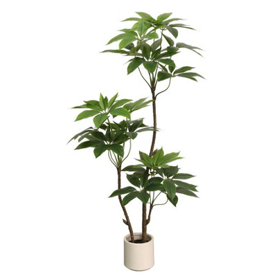 True Products Artificial Umbrella Tree in Off White Pot 150cm