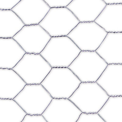 True Products Galvanised Chicken Wire Netting  - Rabbit Poultry Pet Garden Fence 25mm Mesh - 0.6m x 50m - 3