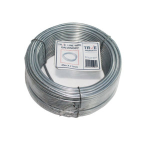True Products Galvanised Line Straining Tension Wire - 25m