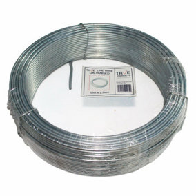 True Products Galvanised Line Straining Tension Wire - 52m