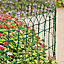 True Products Garden Decorative Border Fence - Green PVC Coated Wire - Lawn Path Edge - 650mm x 10m