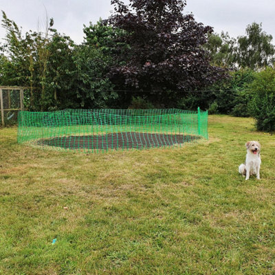 Plastic Mesh Fencing 1m X 50m And Pins | Temporary Fencing