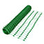 True Products Green 5.5kg Safety Barrier Mesh Fence Netting 1m x 50m & 10 Black Plastic Fencing Stakes